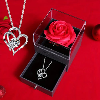 Rosa Eterna con Colgante | El Detallazo