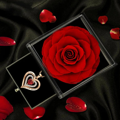 Rosa Eterna con Colgante | El Detallazo