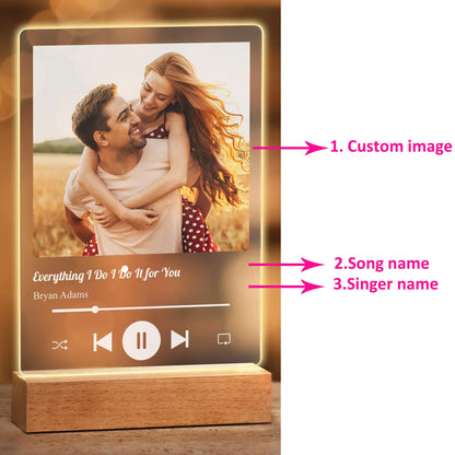 Lámpara Personalizada Spotify con Foto | El Detallazo
