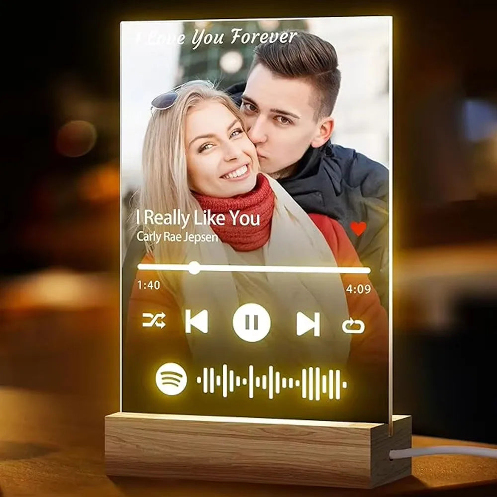Lámpara Personalizada Spotify con Foto | El Detallazo
