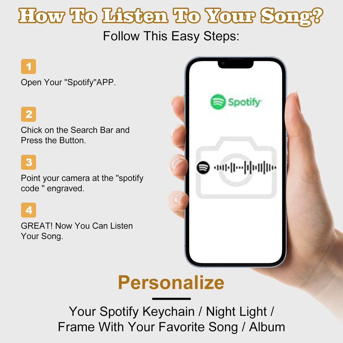 Lámpara Personalizada Spotify con Foto | El Detallazo