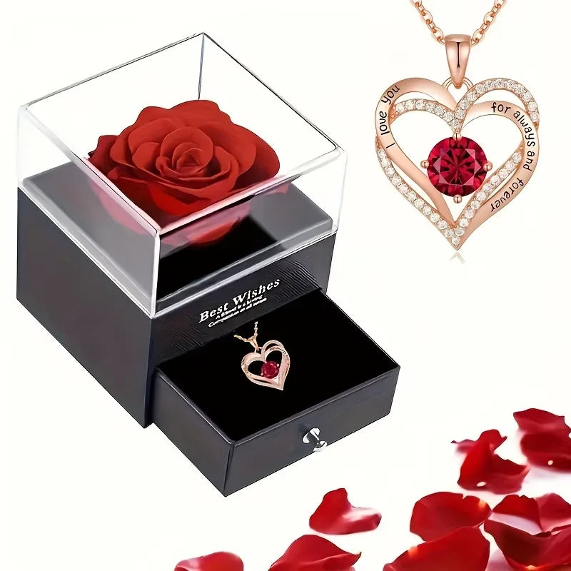 Rosa Eterna con Colgante | El Detallazo