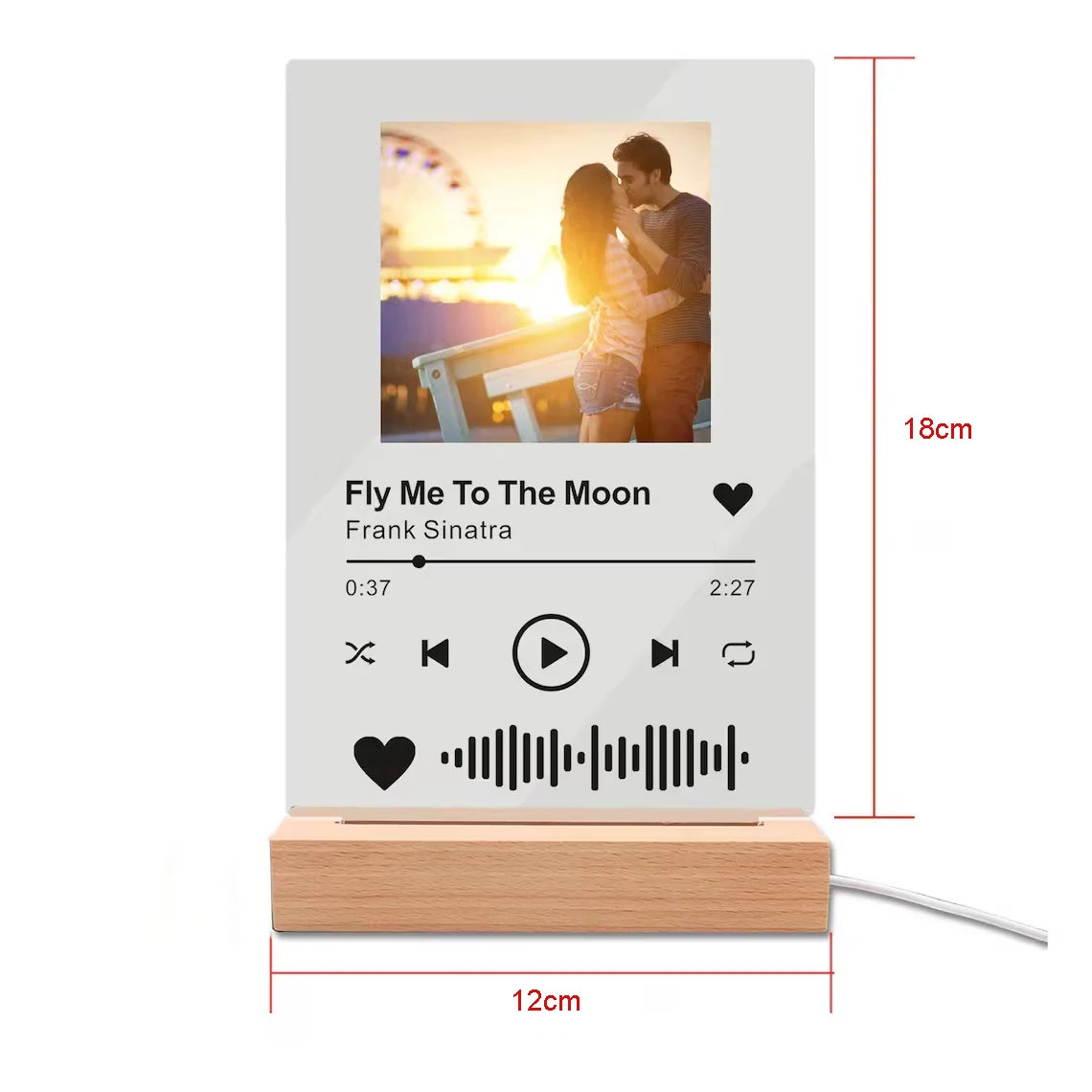 Lámpara Personalizada Spotify con Foto | El Detallazo