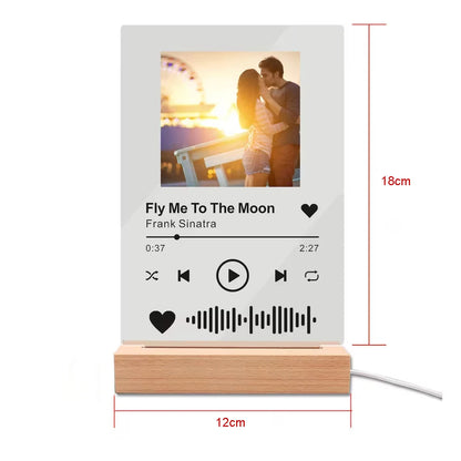 Lámpara Personalizada Spotify con Foto | El Detallazo