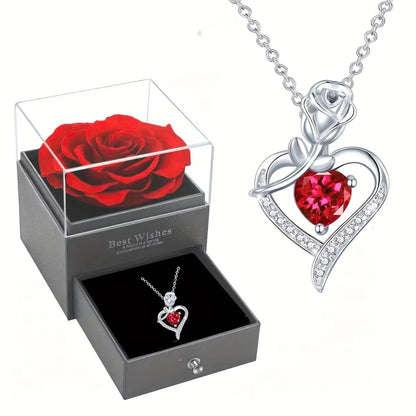Rosa Eterna con Colgante | El Detallazo